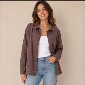 Sag Harbor Sport Brown Utility Chore‎ Jacket Measures XL Size 18 Button Front